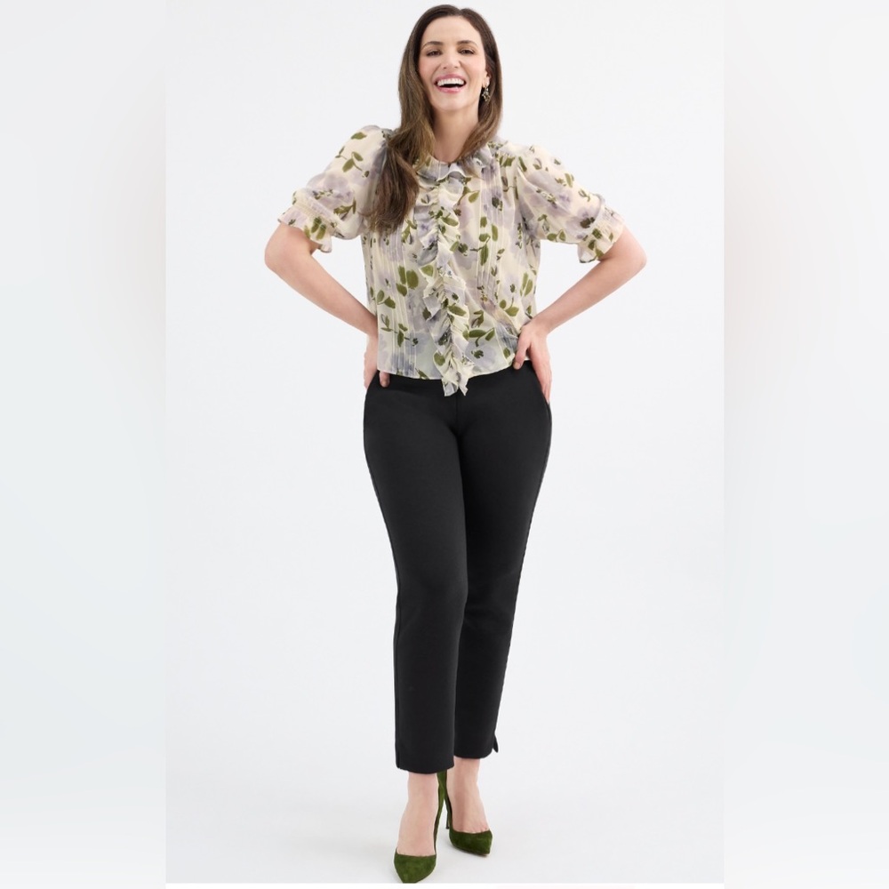 NWOT Cabi Printed Floral Cherish Top, L